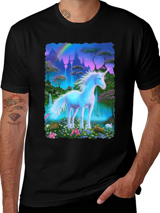 Unicorn Fantasy T-Shirt - Magical Scene