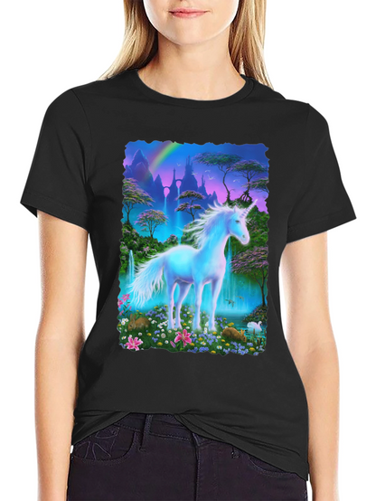 Unicorn Fantasy T-Shirt - Magical Scene