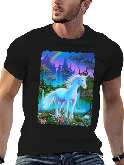 Unicorn Fantasy T-Shirt - Magical Scene