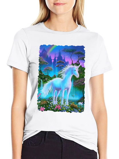 Unicorn Fantasy T-Shirt - Magical Scene
