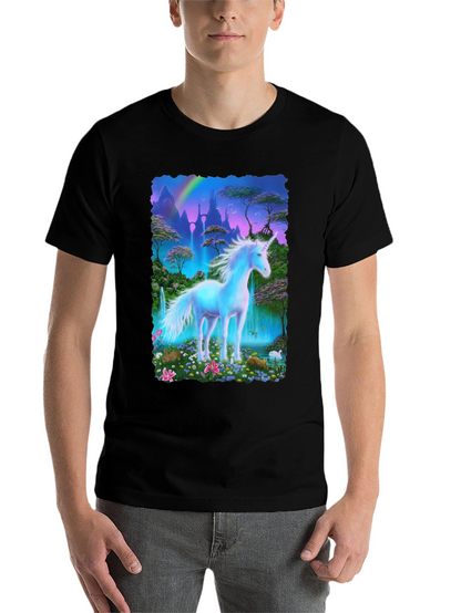 Unicorn Fantasy T-Shirt - Magical Scene