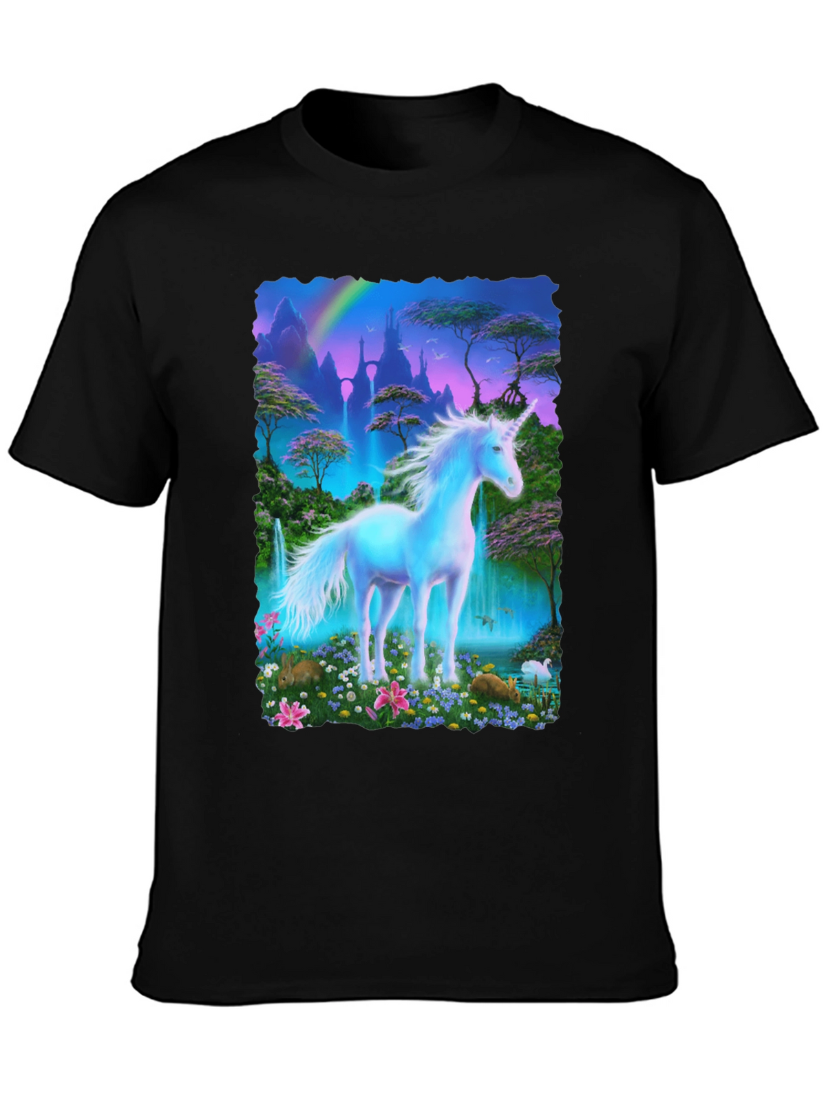 Unicorn Fantasy T-Shirt - Magical Scene