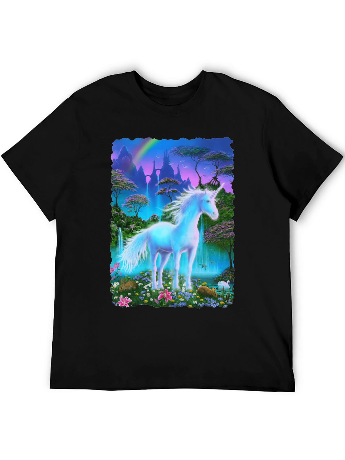 Unicorn Fantasy T-Shirt - Magical Scene