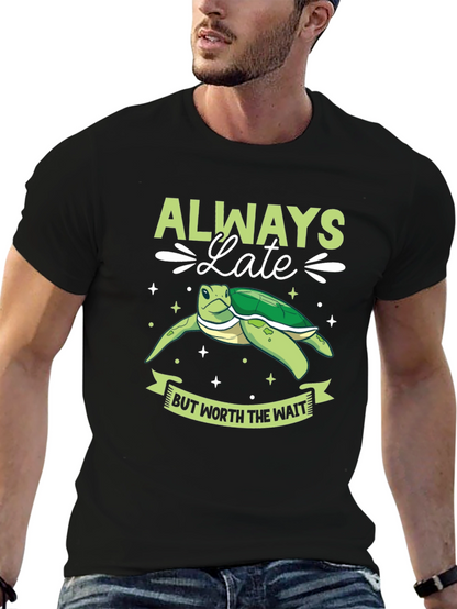 Always Late Turtle Graphic Tee