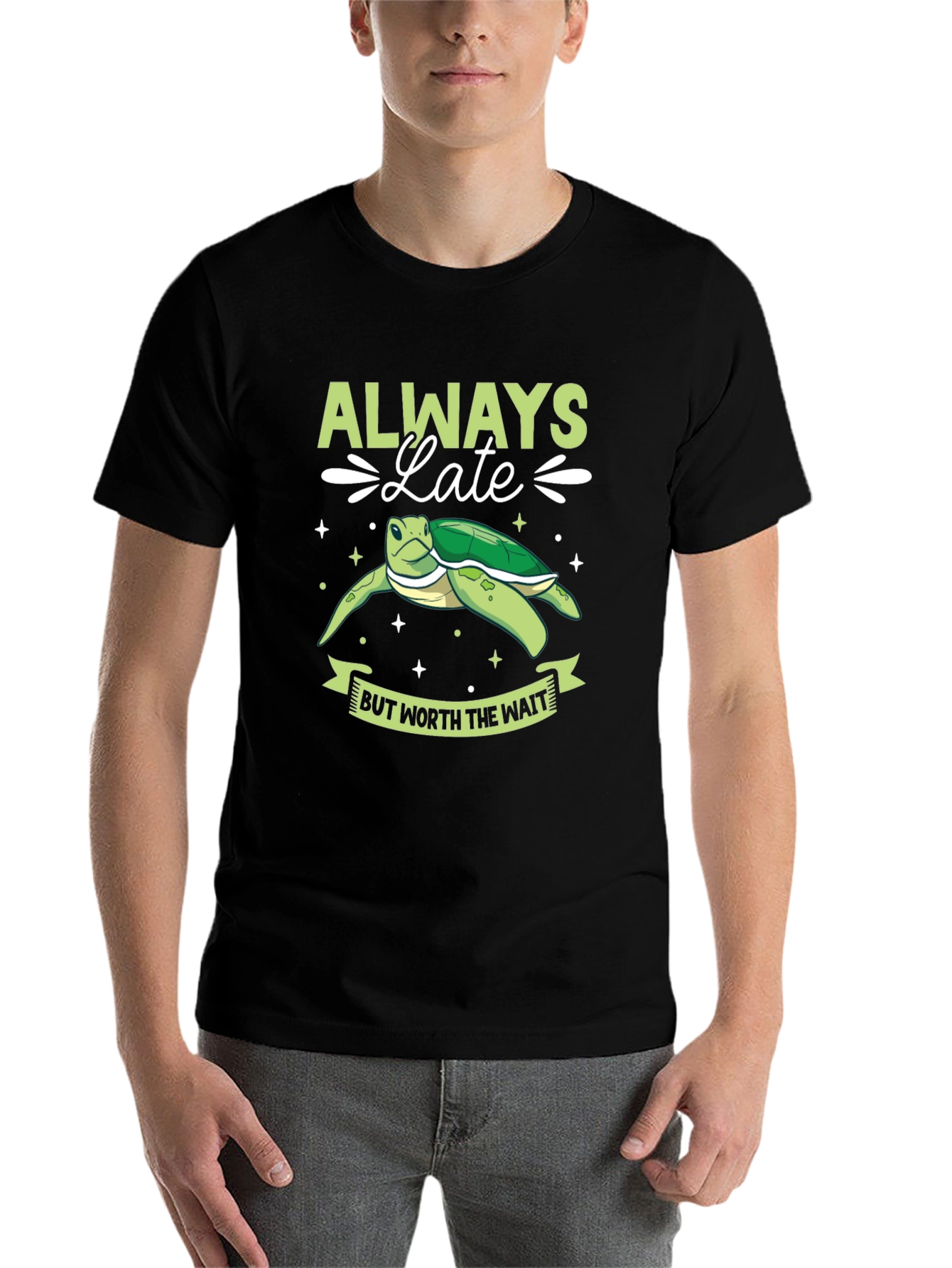 Always Late Turtle Graphic Tee