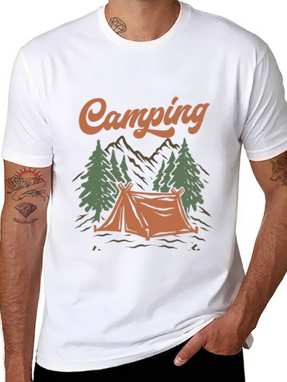 Camping Graphic Tee - Outdoor Adventure Shirt
