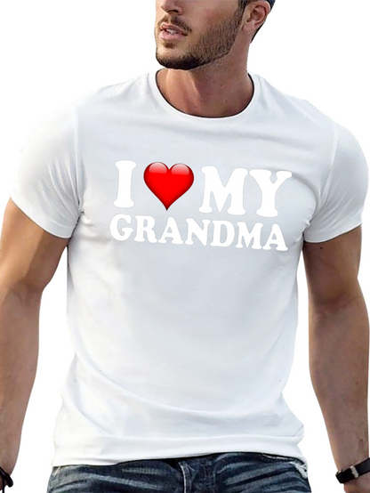 I Heart My Grandma Black T-Shirt
