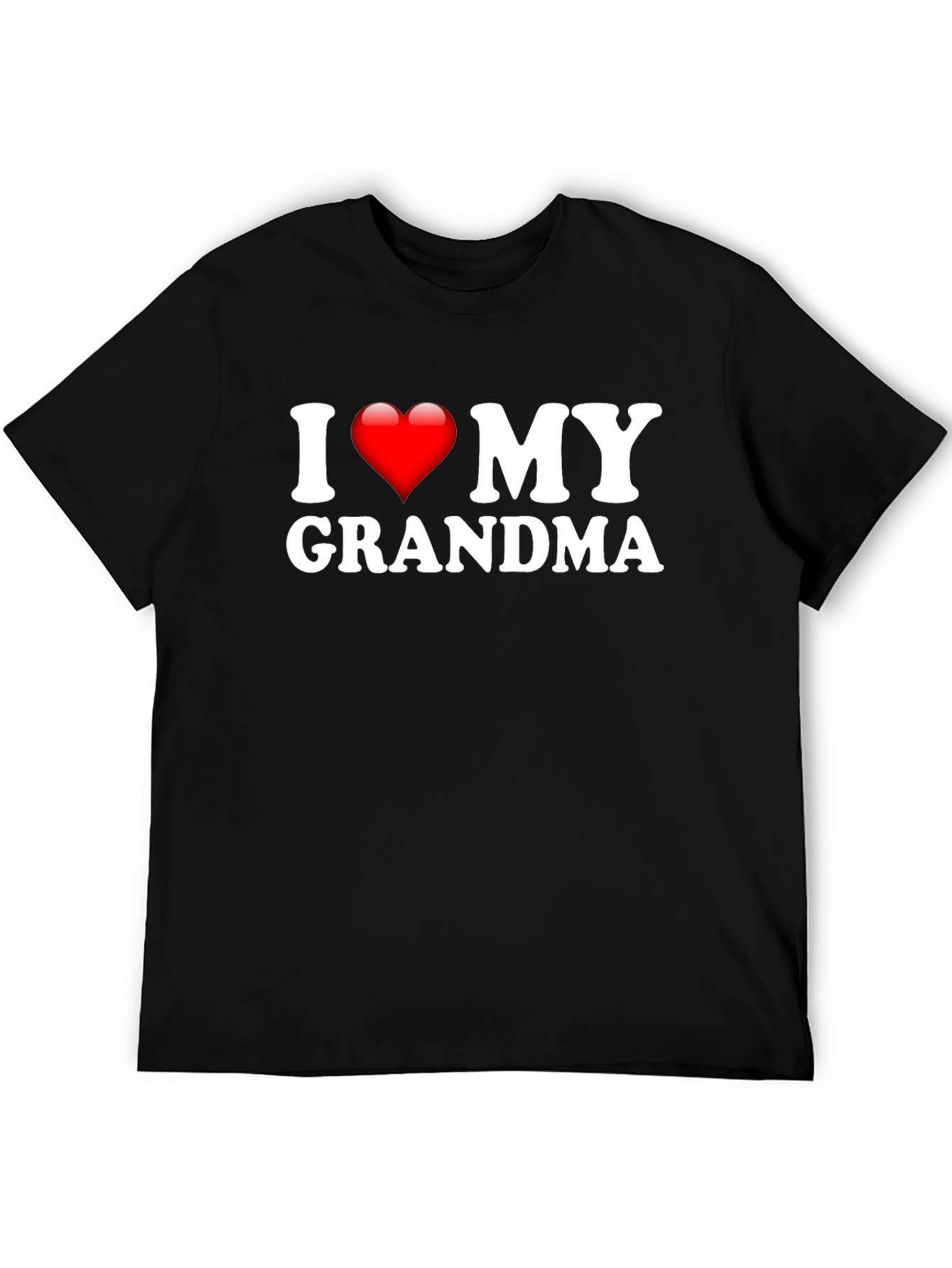 I Heart My Grandma Black T-Shirt