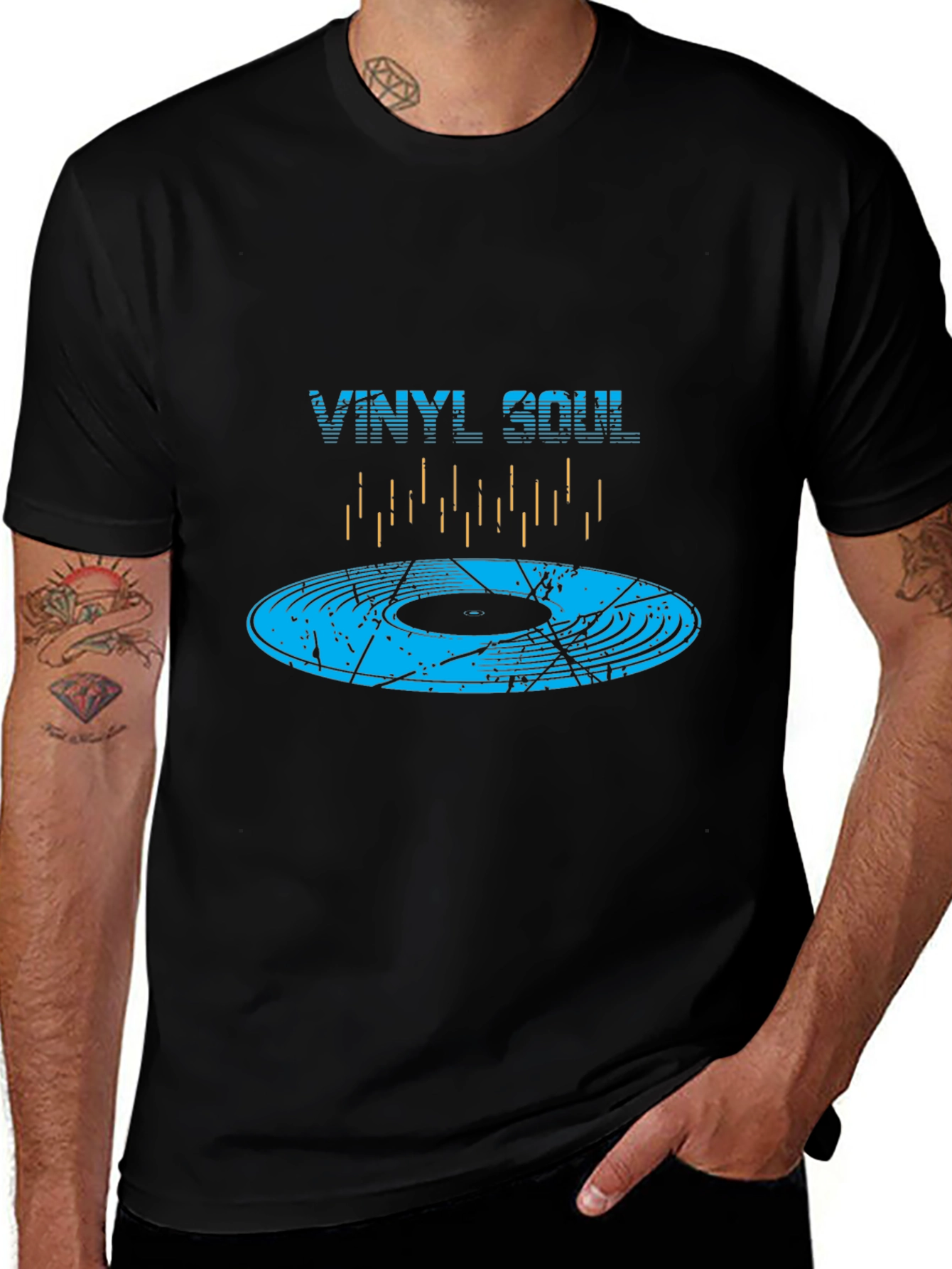 Vinyl Soul Graphic Tee - Music Lover T-Shirt