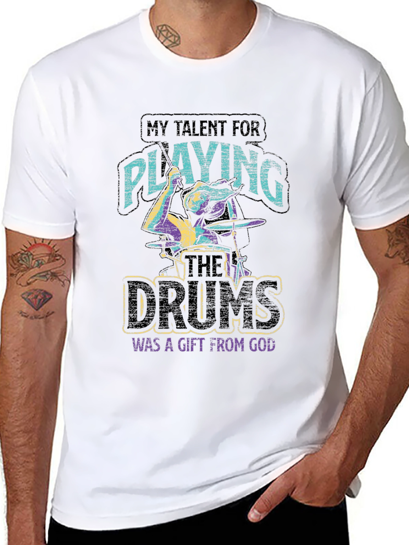 Talent for Playing Drums Gift T-Shirt