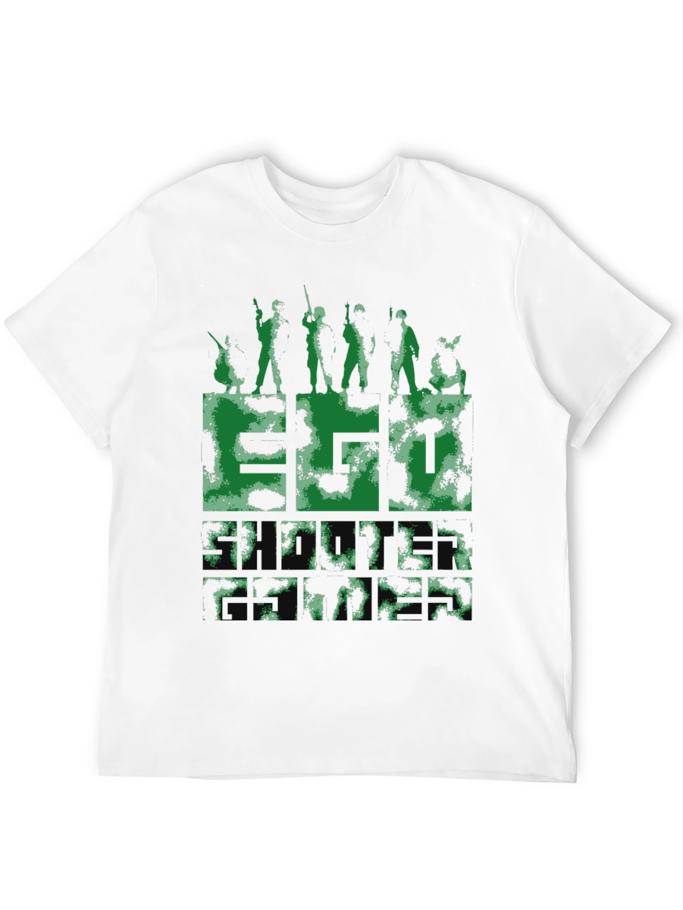 Camouflage Graphic Tee - Military Style
