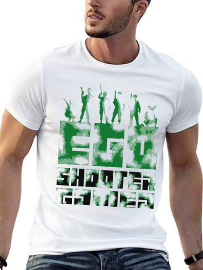 Camouflage Graphic Tee - Military Style