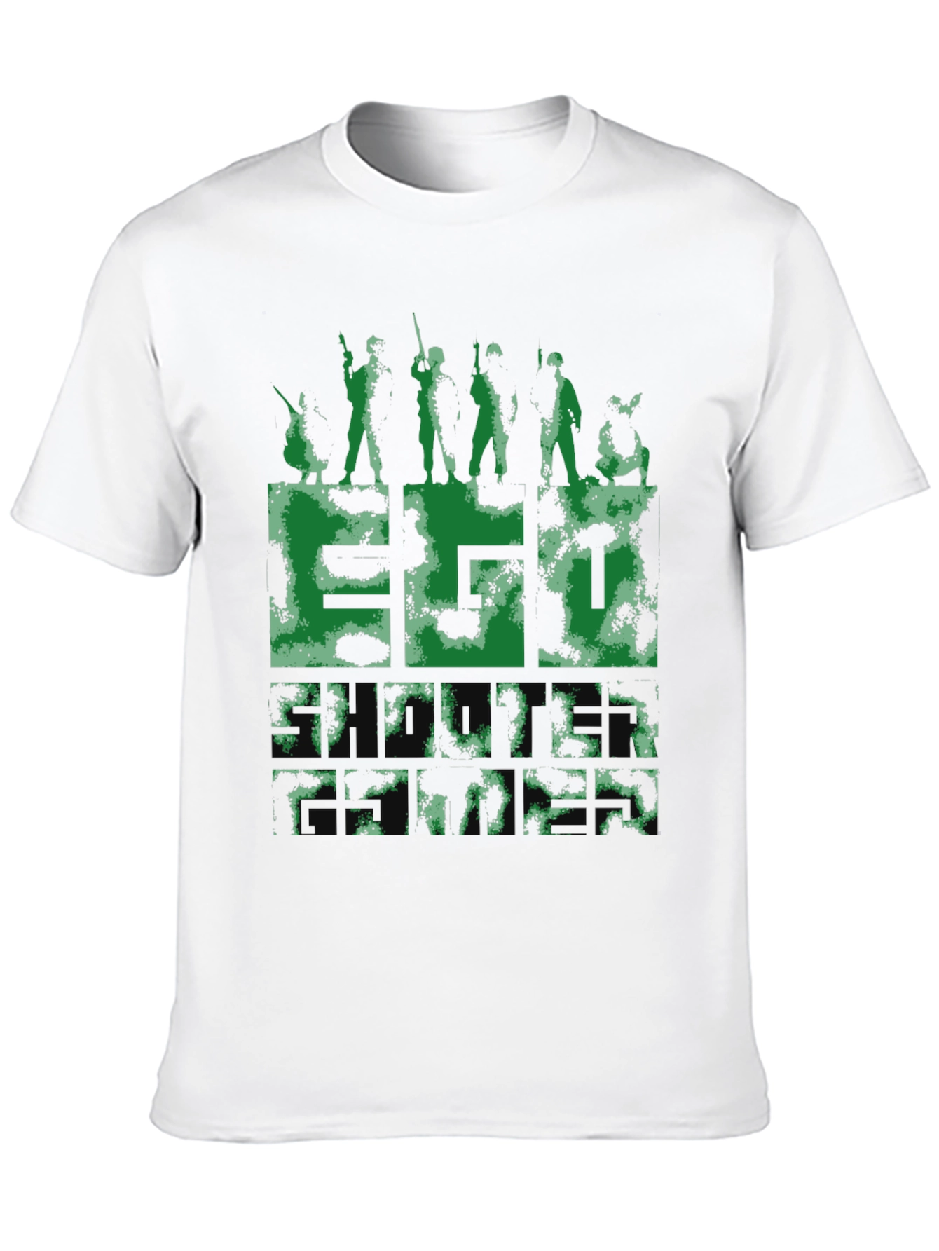 Camouflage Graphic Tee - Military Style
