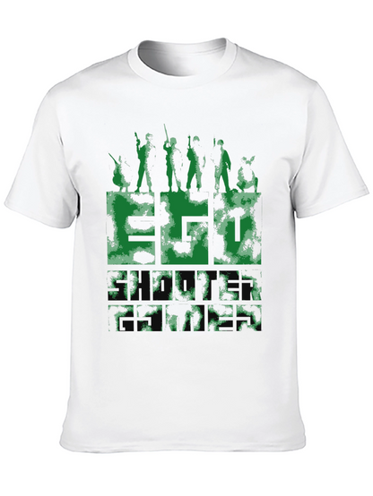 Camouflage Graphic Tee - Military Style