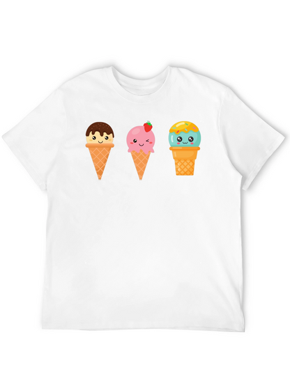 Kawaii Ice Cream Graphic Tee - Cute Summer Shirt