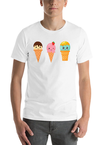 Kawaii Ice Cream Graphic Tee - Cute Summer Shirt