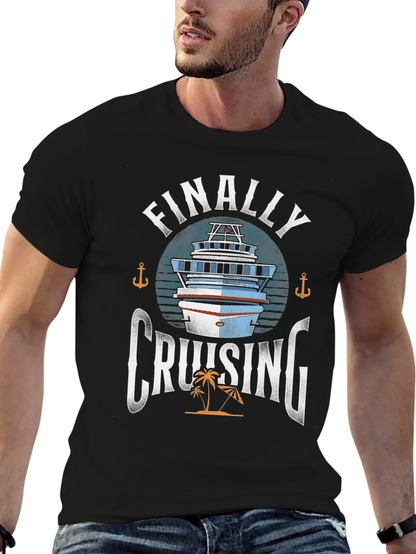 Finally Cruising T-Shirt - Cruise Vacation Apparel