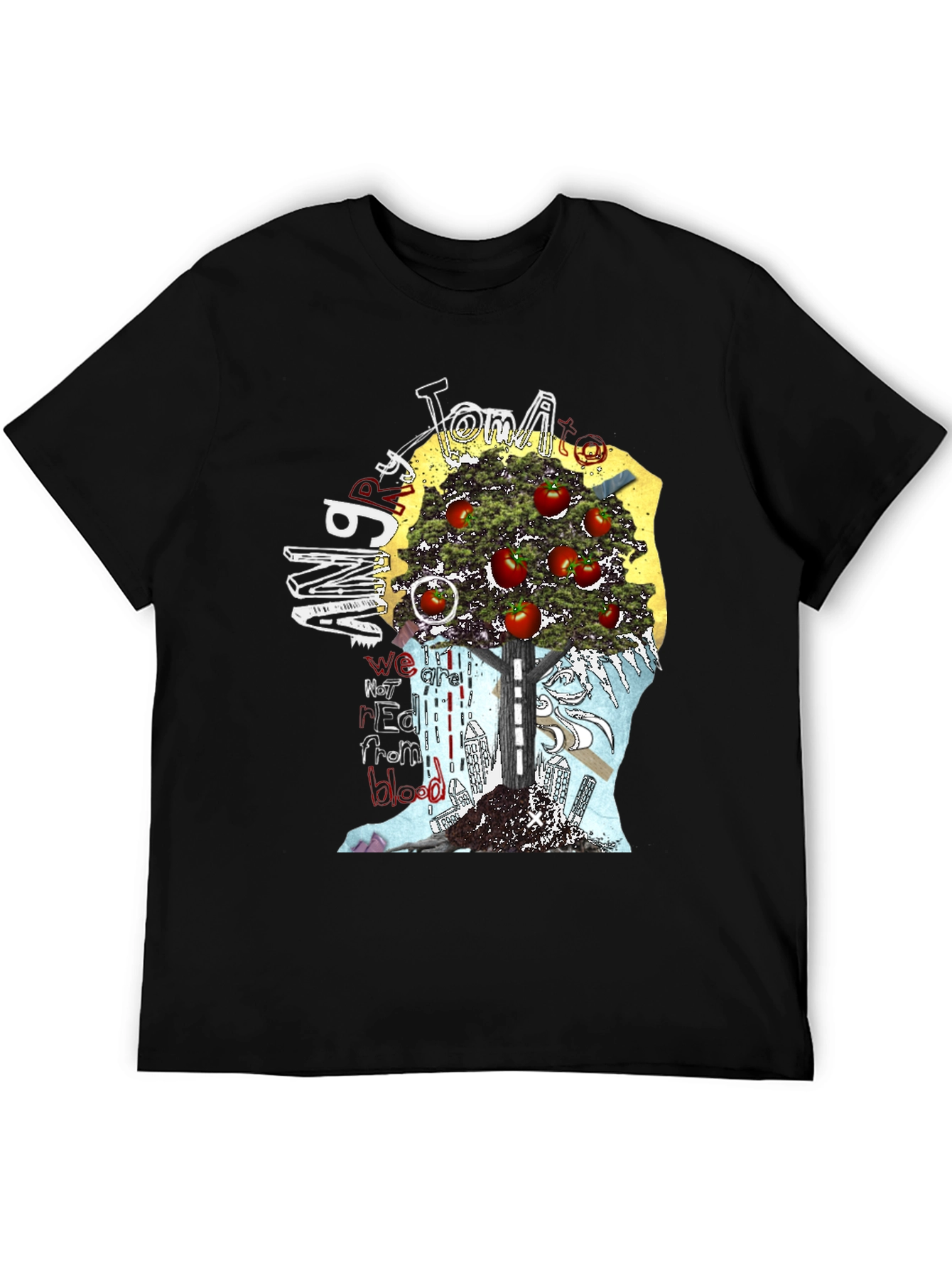 Tomato Man Graphic T-Shirt - Unique Art Tee