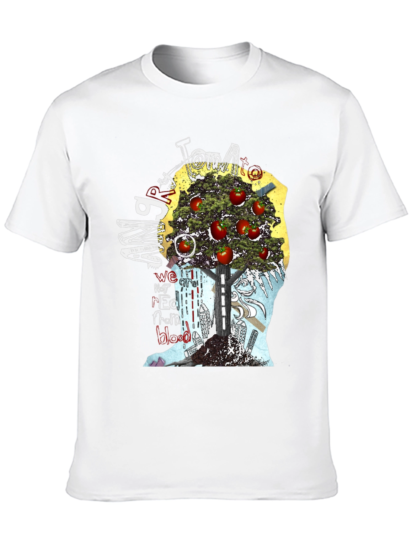 Tomato Man Graphic T-Shirt - Unique Art Tee