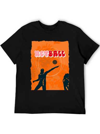 Retro Netball Graphic T-Shirt