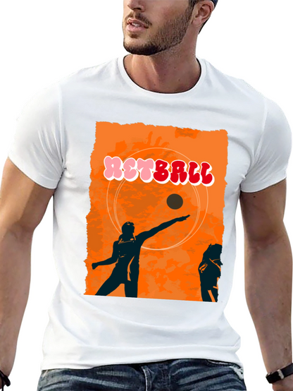 Retro Netball Graphic T-Shirt