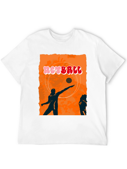 Retro Netball Graphic T-Shirt