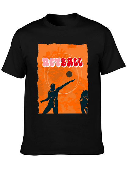 Retro Netball Graphic T-Shirt