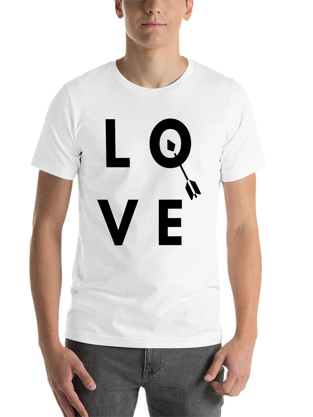 LOVE Compass Arrow Mens T-Shirt