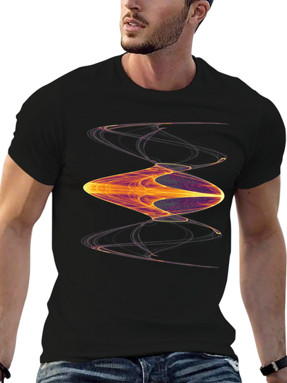 Abstract Graphic Black T-Shirt