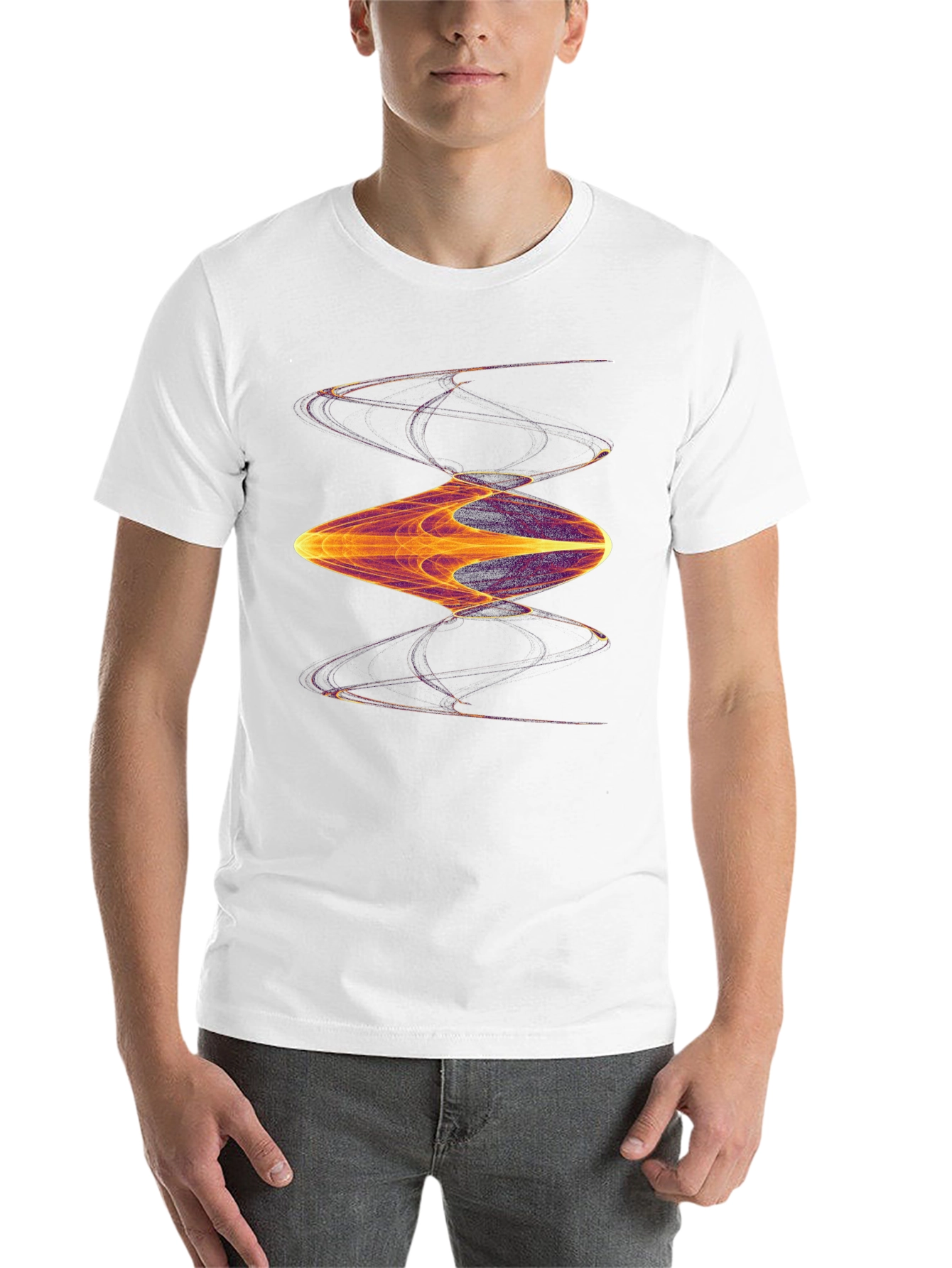 Abstract Graphic Black T-Shirt