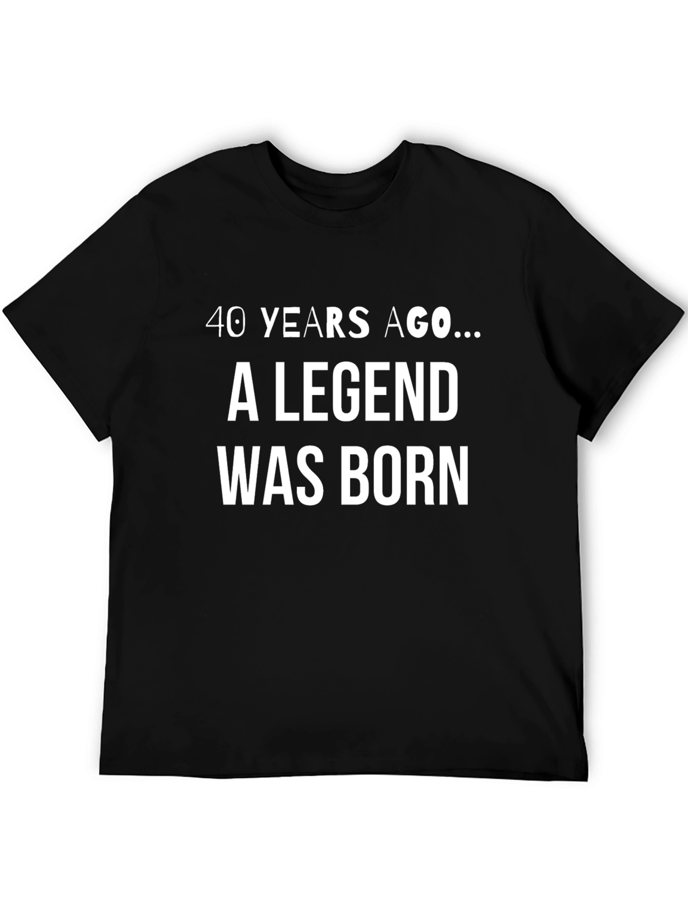 Legend Born Black T-Shirt - Birthday Gift