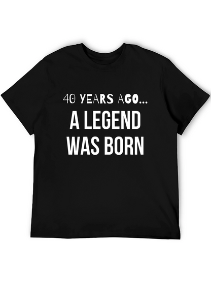 Legend Born Black T-Shirt - Birthday Gift