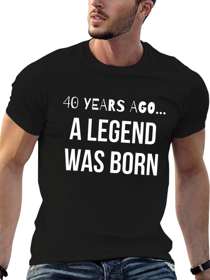 Legend Born Black T-Shirt - Birthday Gift