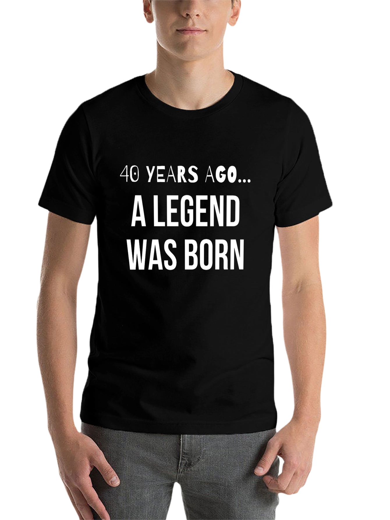 Legend Born Black T-Shirt - Birthday Gift