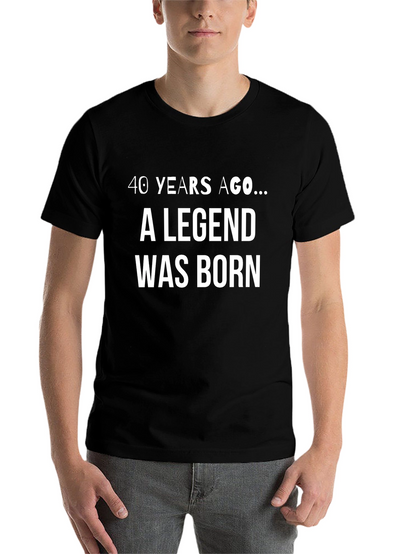 Legend Born Black T-Shirt - Birthday Gift