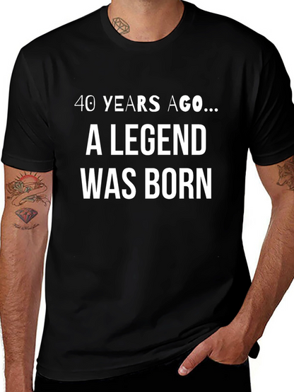 Legend Born Black T-Shirt - Birthday Gift