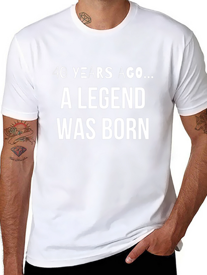 Legend Born Black T-Shirt - Birthday Gift