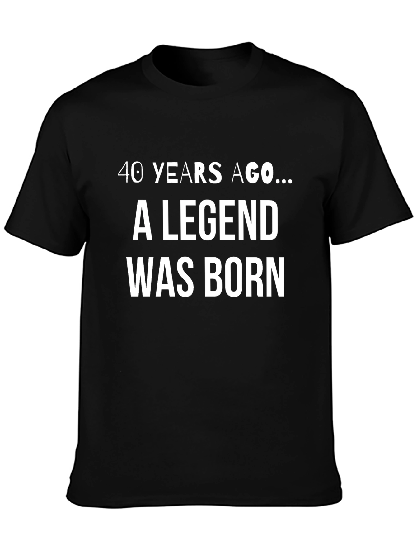Legend Born Black T-Shirt - Birthday Gift