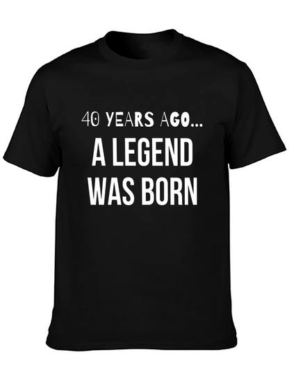 Legend Born Black T-Shirt - Birthday Gift