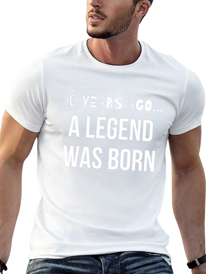 Legend Born Black T-Shirt - Birthday Gift