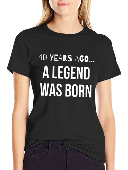 Legend Born Black T-Shirt - Birthday Gift