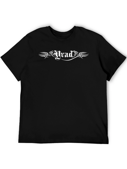 Black T-Shirt with Gothic Hvad Graphic