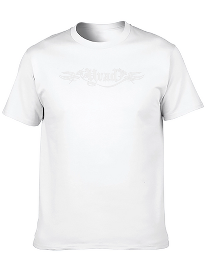 Black T-Shirt with Gothic Hvad Graphic