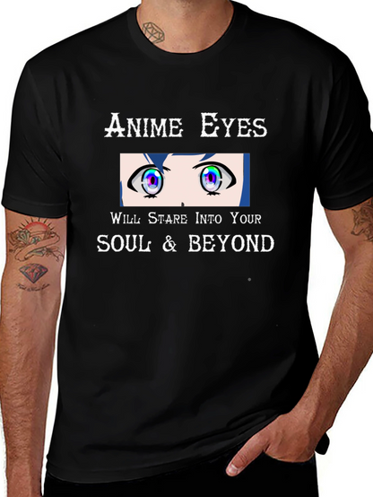 Anime Eyes Stare T-Shirt - Unique Graphic Tee