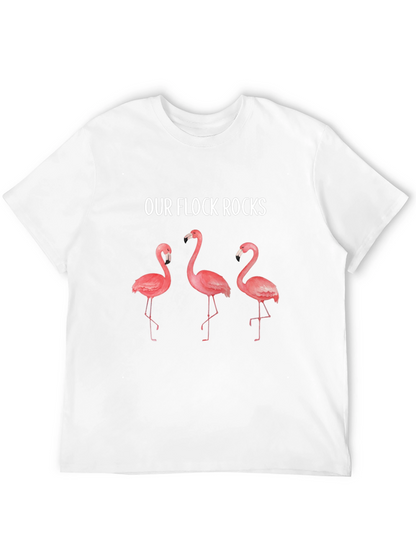 Our Flock Rocks Flamingo T-Shirt
