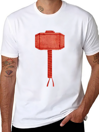Hammer Graphic Tee - Black Cotton T-Shirt