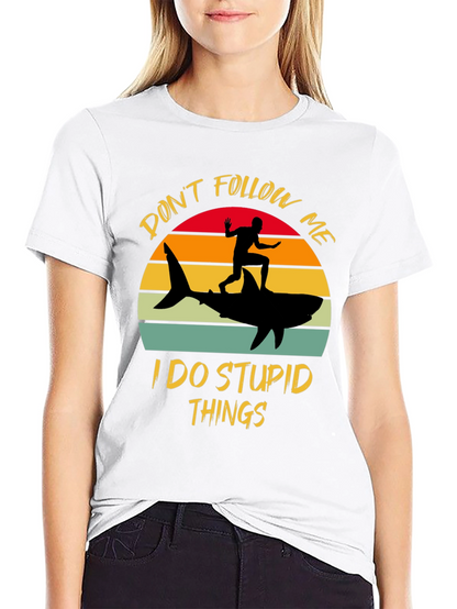 Dont Follow Me Shark T-Shirt