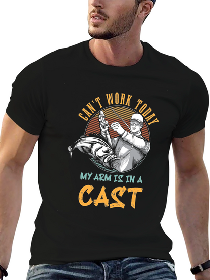 Funny Fishing T-Shirt: Cant Work Today