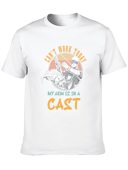 Funny Fishing T-Shirt: Cant Work Today