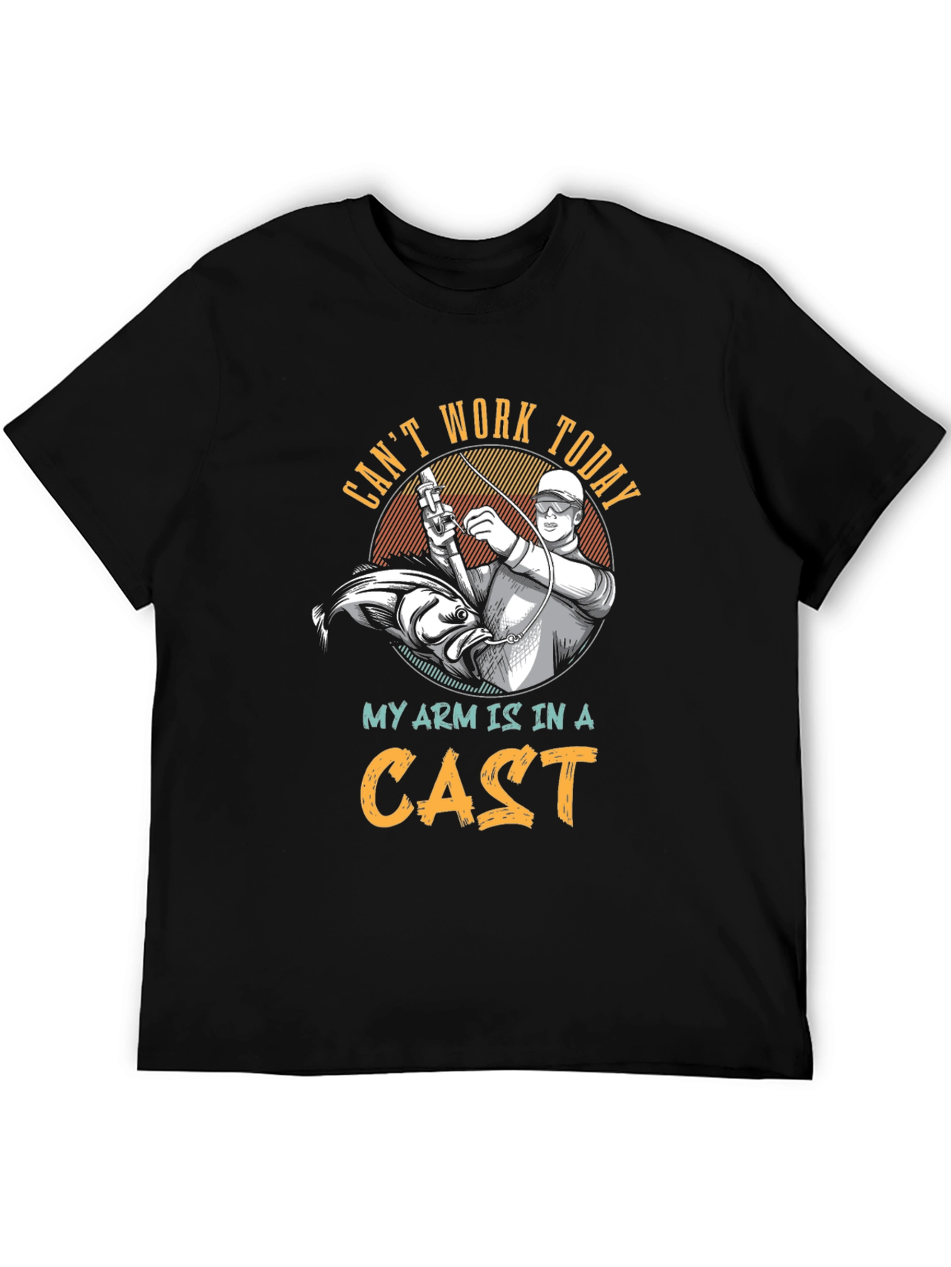 Funny Fishing T-Shirt: Cant Work Today